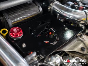 FIAT 500 Engine Cover for MAXFlow Intake System - 1.4L Multi Air Turbo - Scorpion Design - Gloss Black